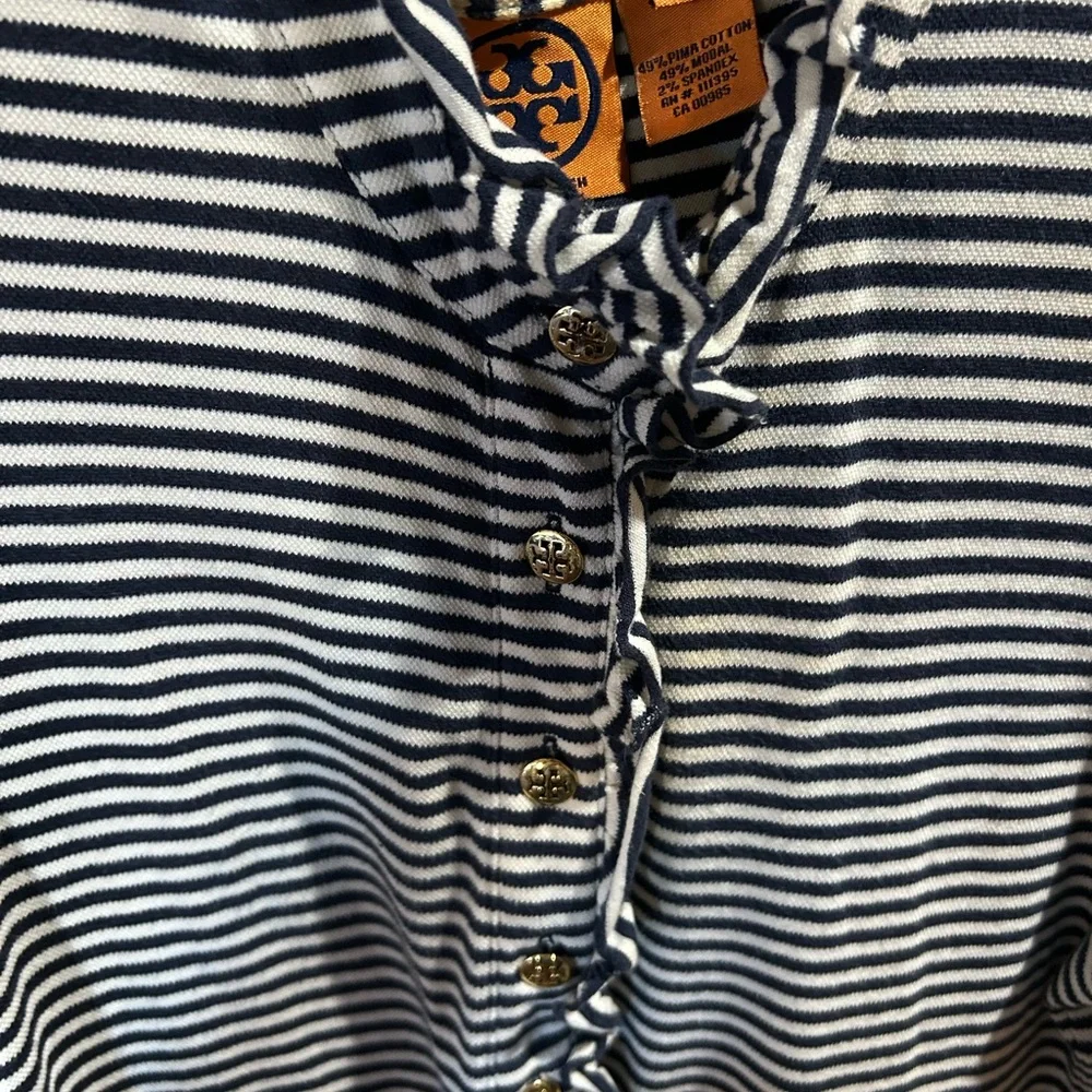 THREE! Tory Burch Ruffled Button Tops - Picture 6 of 7